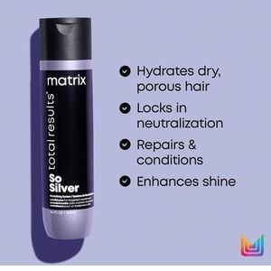 MATRIX SO SILVER SHAMPOO TO NEUTRALIZE YELLOW HAIR